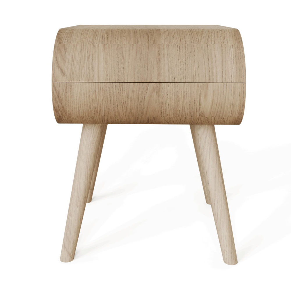 Vormel Wooden Side Table in Oak