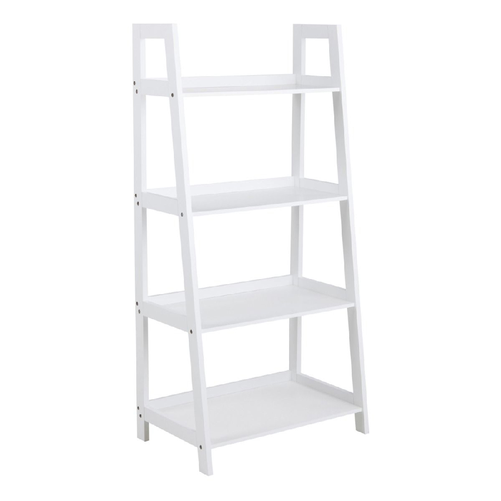 Wabash Wooden Bookcase With 4 Shelves In White