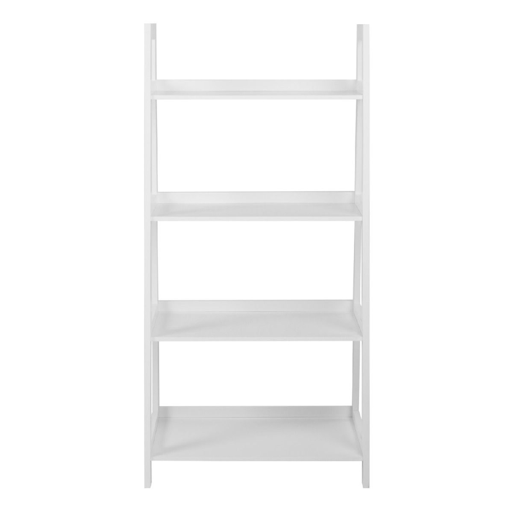 Wabash Wooden Bookcase With 4 Shelves In White