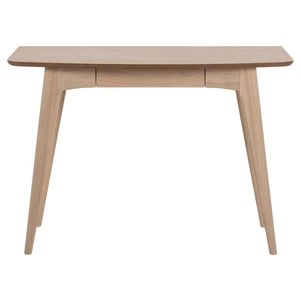 Wabeno Wooden Laptop Desk With 1 Drawer In White Oak