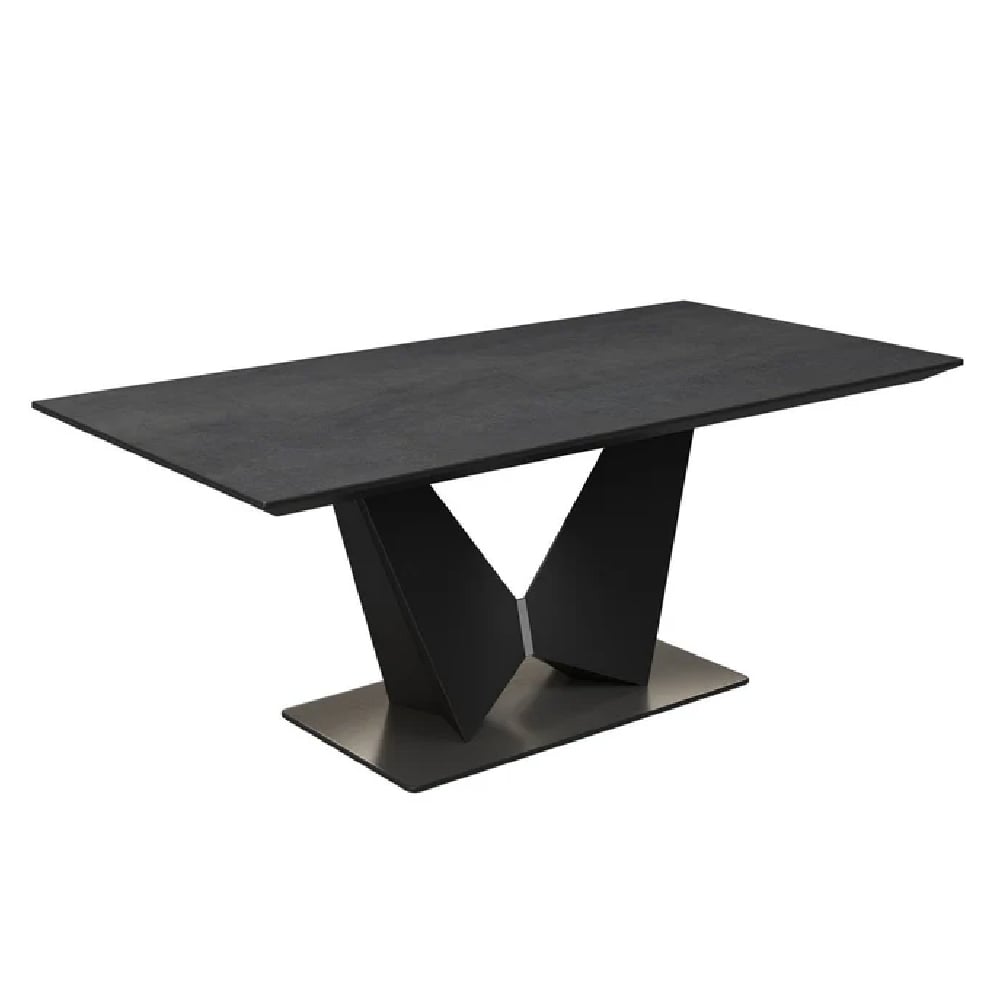 Read more about Wailuku ceramic rectangular coffee table in slate grey