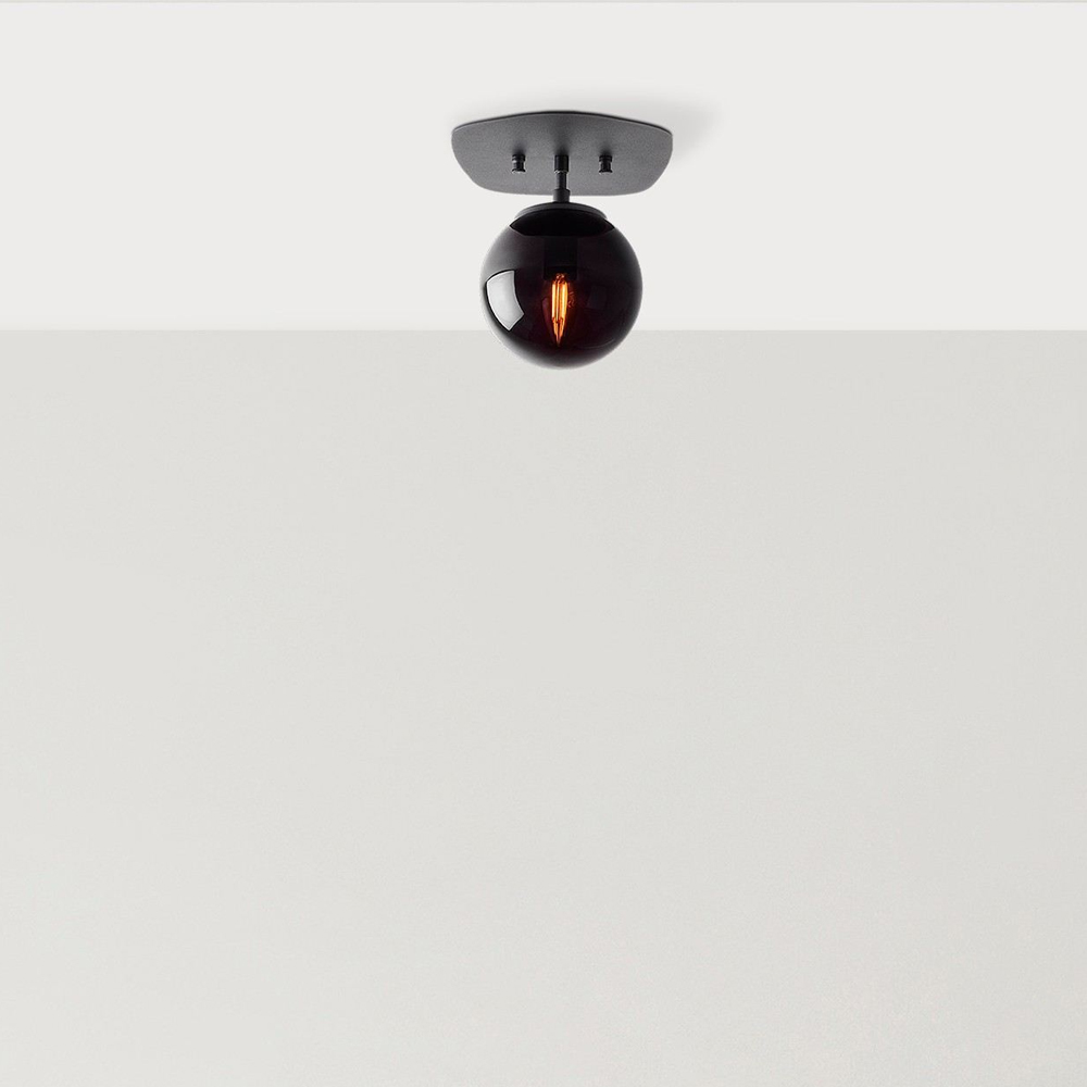 Walden Metal Ceiling Light in Black