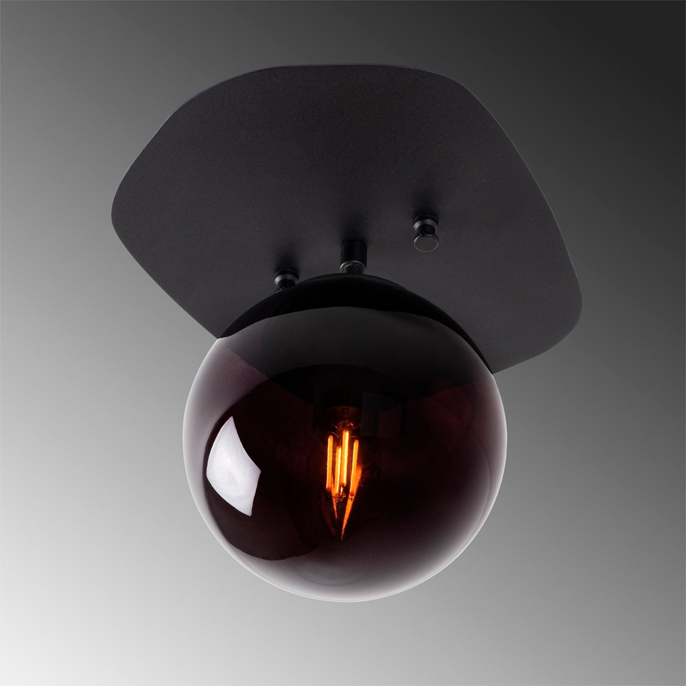 Walden Metal Ceiling Light in Black