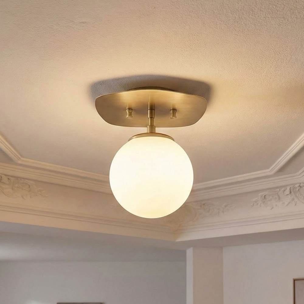 Walden Metal Ceiling Light in Gold
