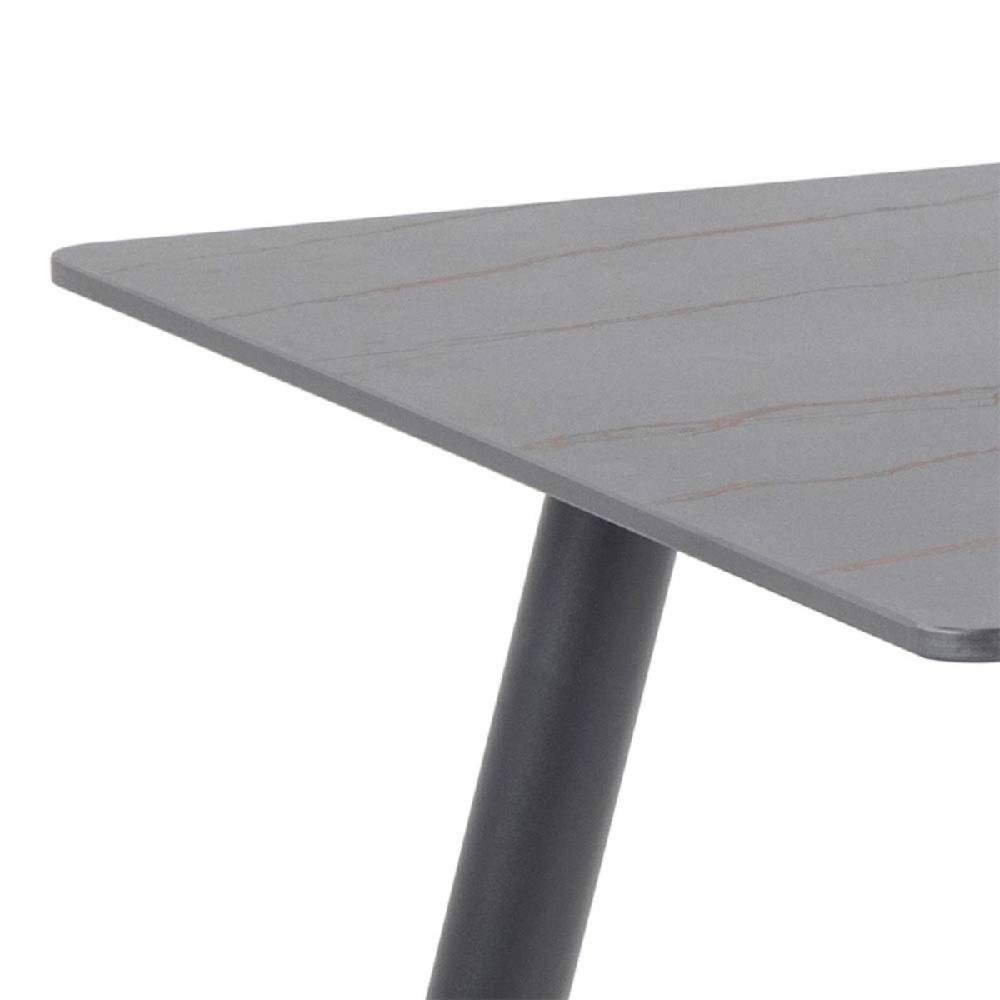 Waldorf Ceramic Dining Table Rectangular In Black