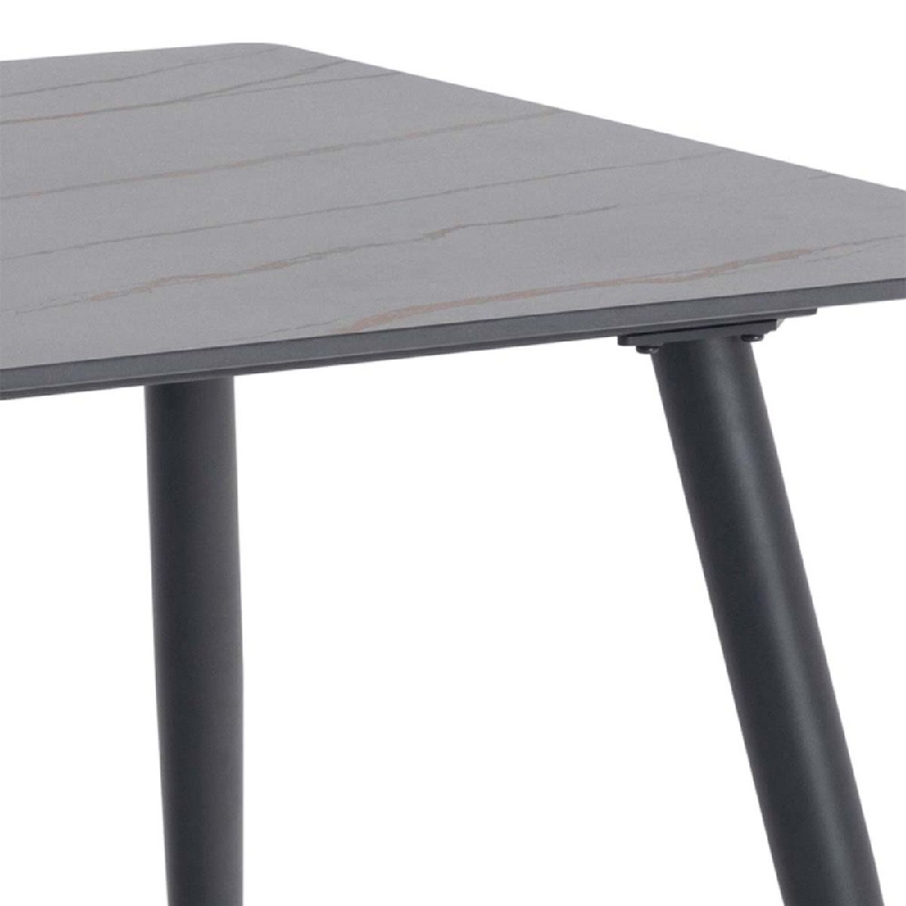 Waldorf Ceramic Dining Table Rectangular In Black
