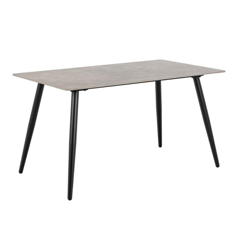 Waldorf Grey Ceramic Dining Table With 4 Bethel Chairs In Monza