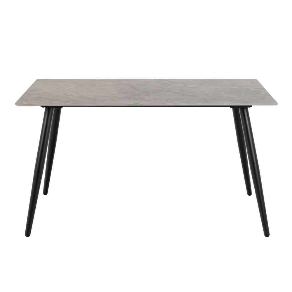 Waldorf Grey Ceramic Dining Table With 4 Bethel Chairs In Monza