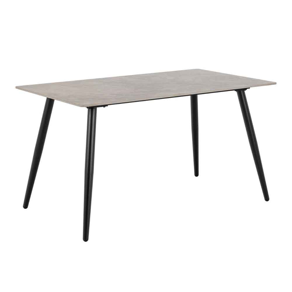 Waldorf Grey Ceramic Dining Table With 4 Bethel Chairs In Taupe