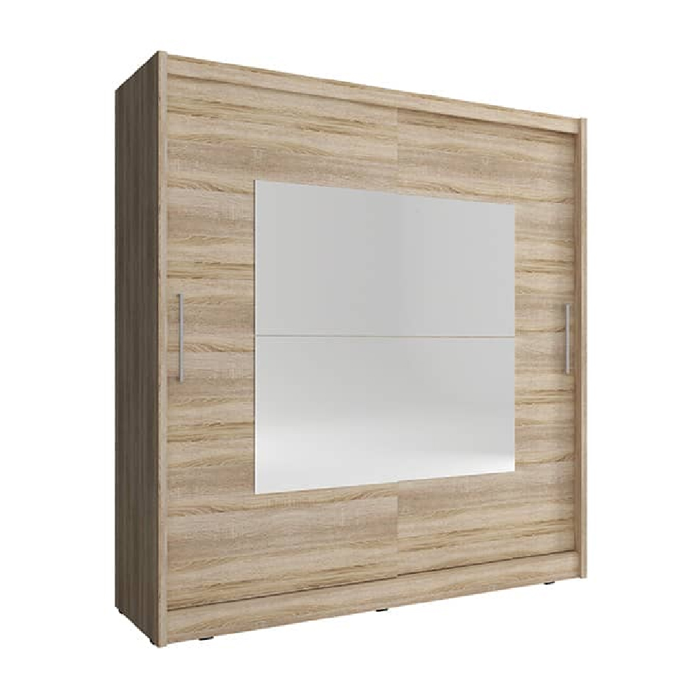 Read more about Waldorf ix mirrored 200cm wardrobe 2 sliding doors in sonoma oak