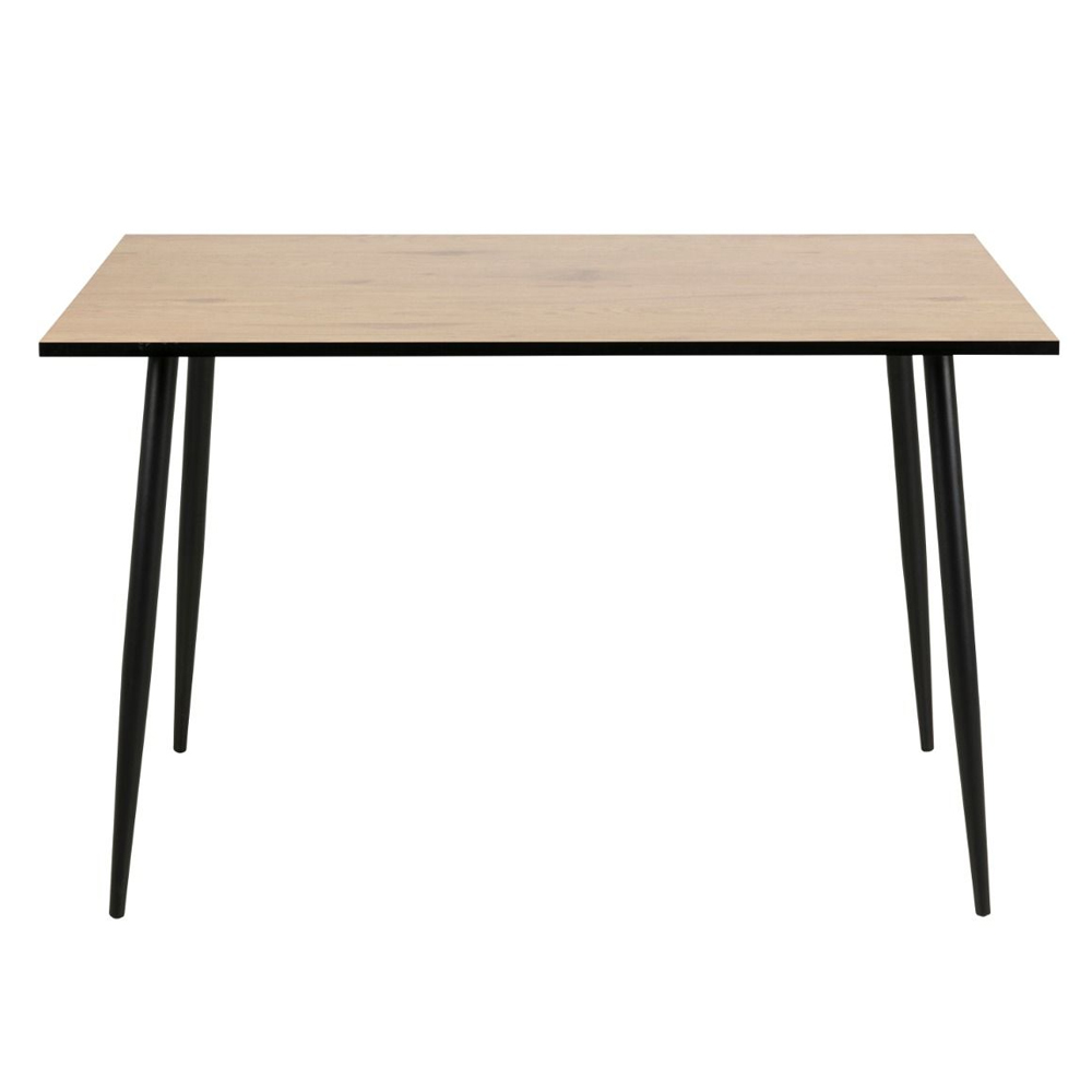 Waldorf Wooden Dining Table With 4 Casey Grey Chairs In Wild Oak