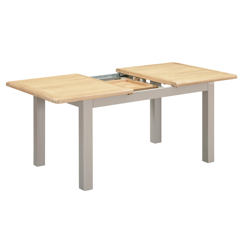 Waldorf Wooden Extending Dining Table - Oyster Grey
