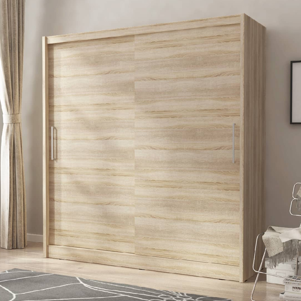 Read more about Waldorf wooden medium wardrobe with 2 sliding doors in sonoma oak