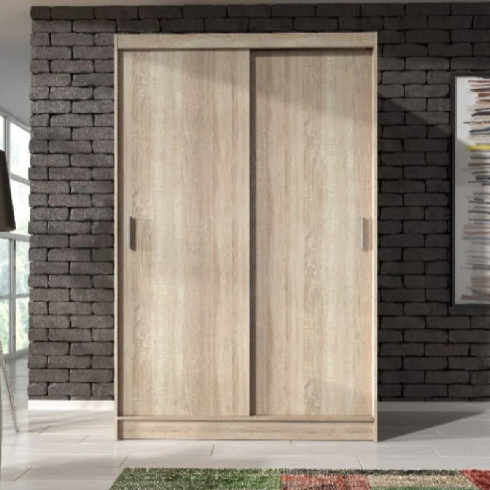Read more about Waldorf wooden wardrobe with 2 sliding doors in sonoma oak