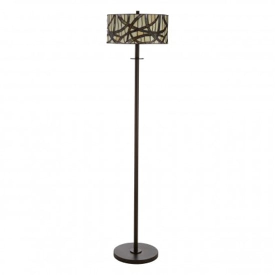 Photo of Waldron branch floor lamp in bronze tone