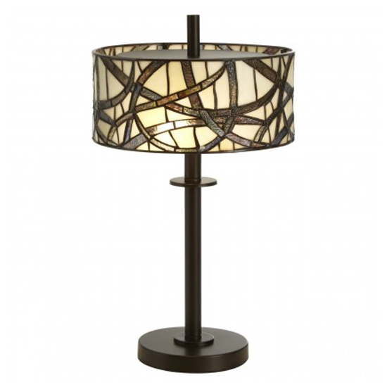 Waldron Branch Table Lamp In Bronze Tone