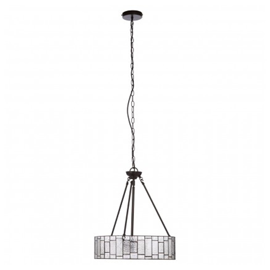 Photo of Waldron deco 1 pendant light in bronze tone