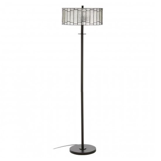 Photo of Waldron deco floor lamp in bronze tone