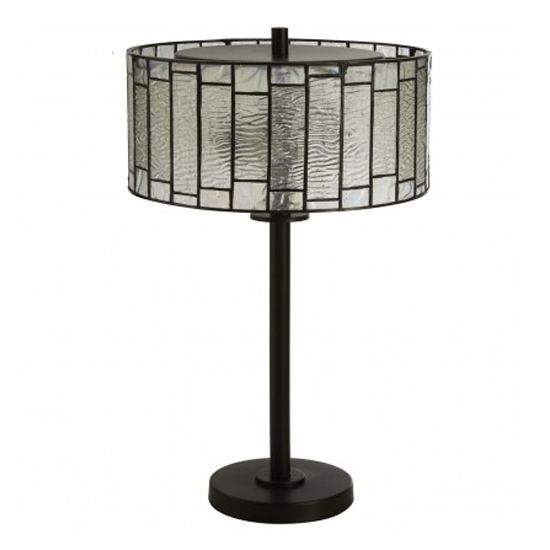 Product photograph of Waldron Deco Table Lamp In Bronze Tone from Furniture in Fashion