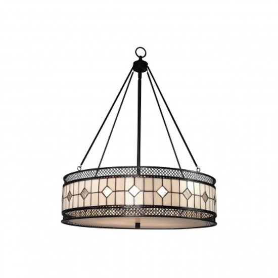 Waldron Diamond 1 Pendant Light In Bronze Tone