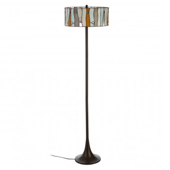 Photo of Waldron jewel floor lamp in bronze tone