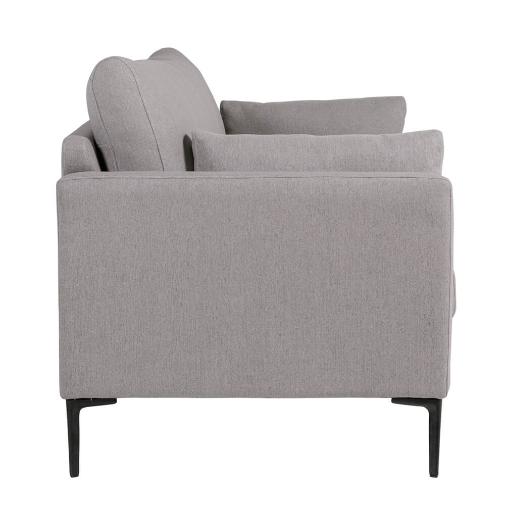 Waleska Fabric 2 Seater Sofa In Greige