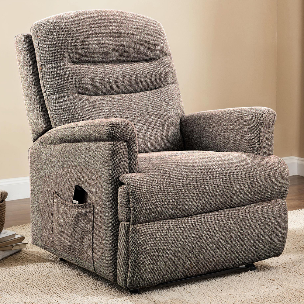 walhalla fabric electric recliner chair in coffee-image-124479