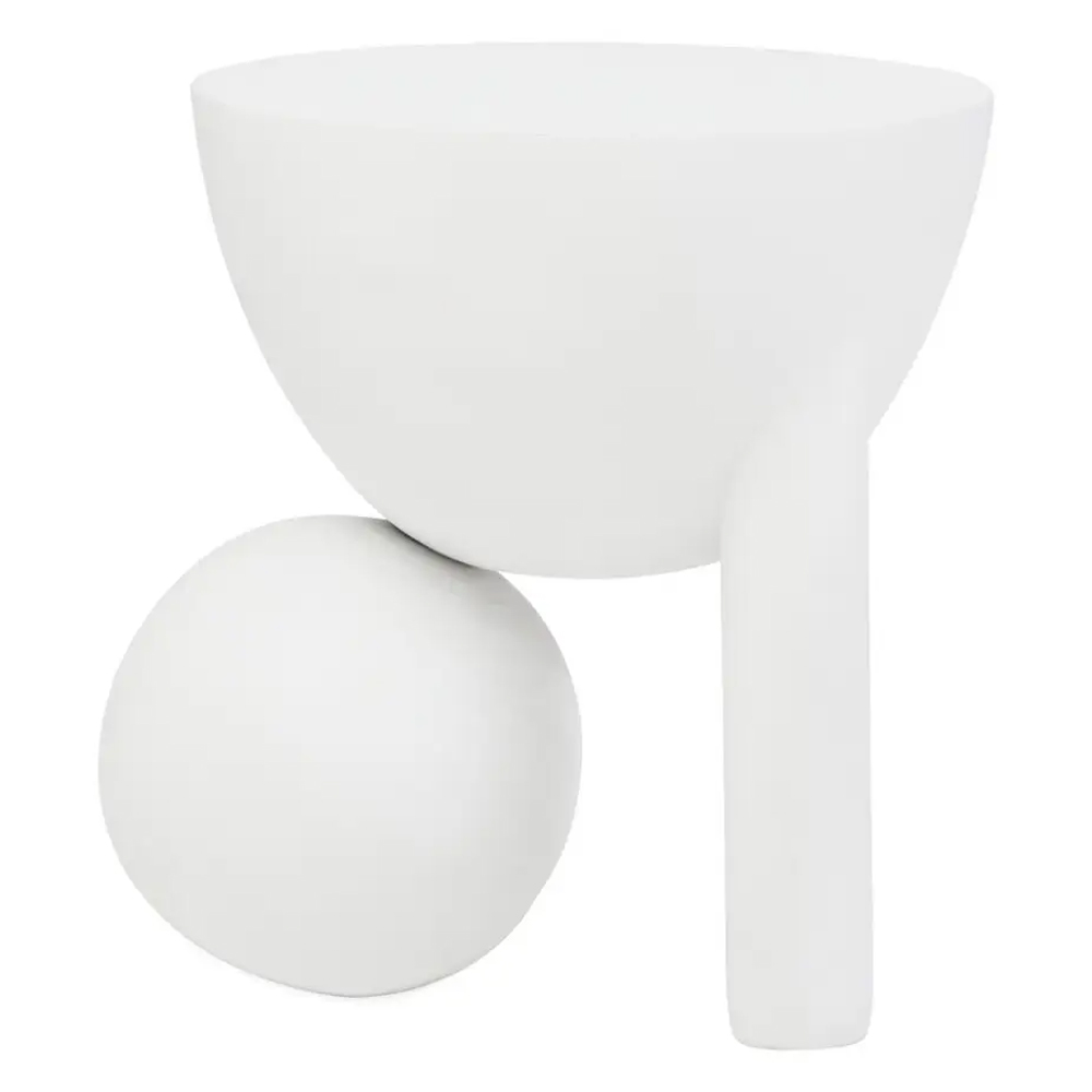 Walhalla Wooden Side Table In White