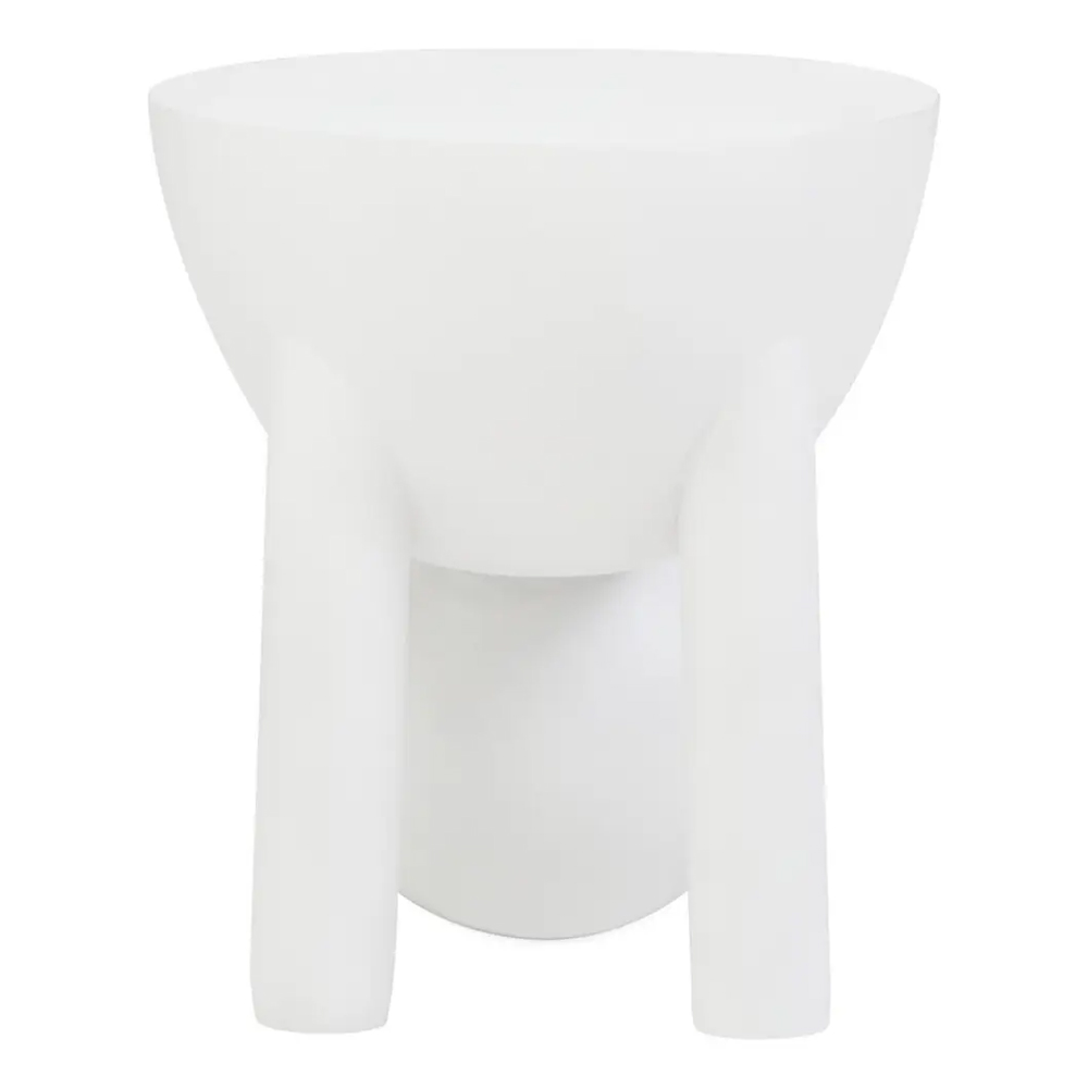 Walhalla Wooden Side Table In White