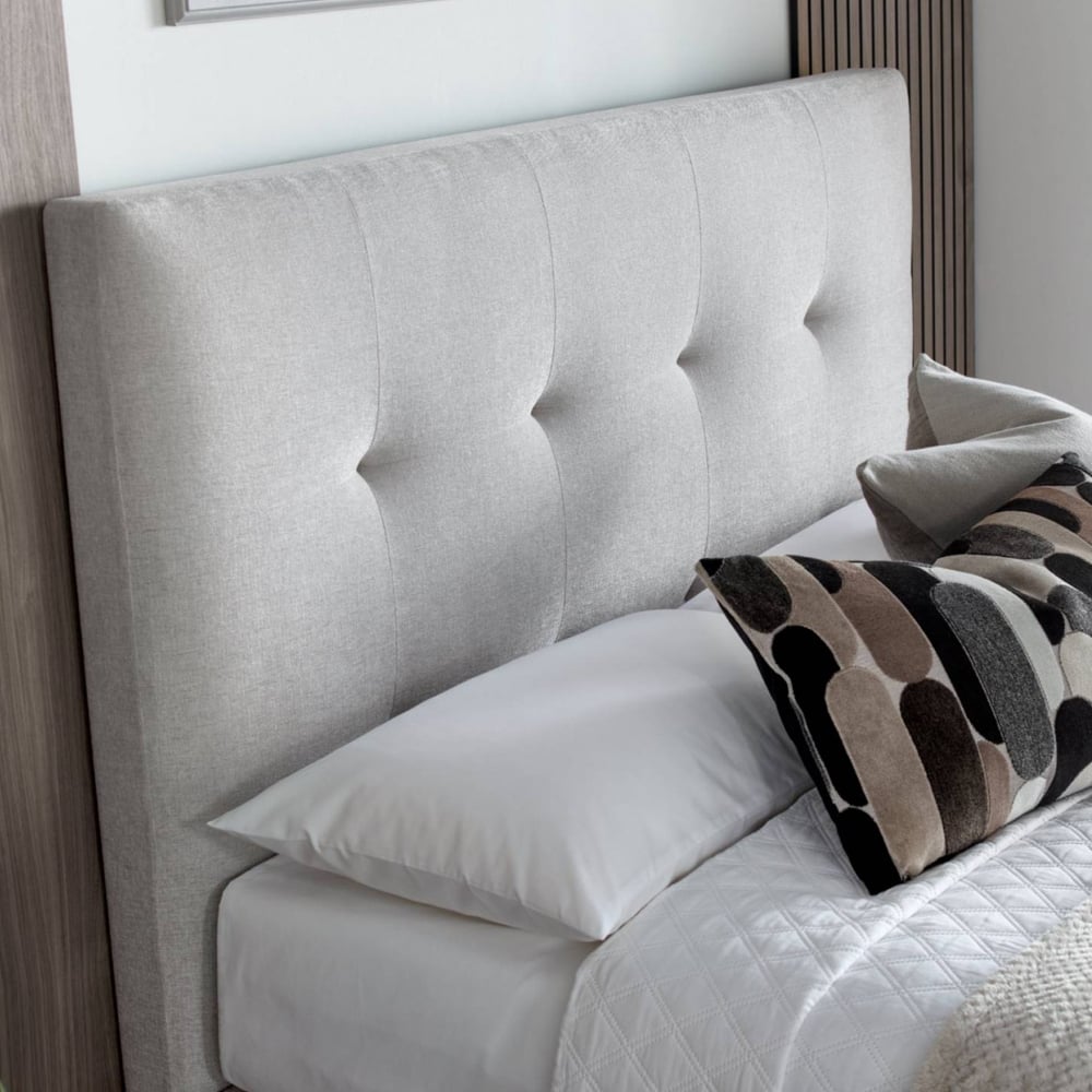 Walker Velvet Ottoman Storage Double Bed In Clay