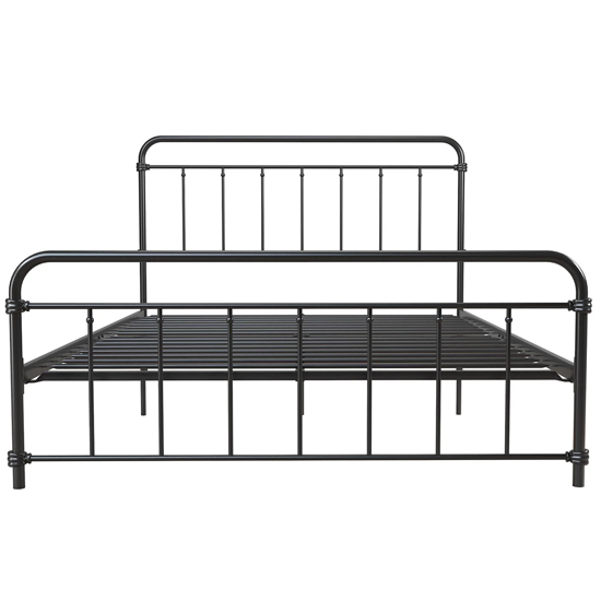 Wayne Metal Double Bed In Black