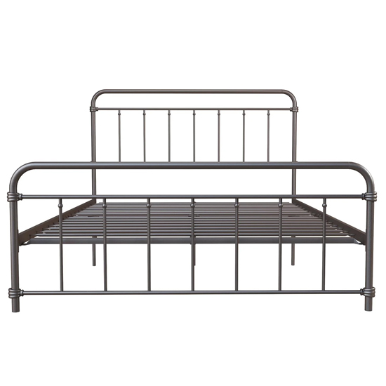 Wayne Metal Double Bed In Bronze