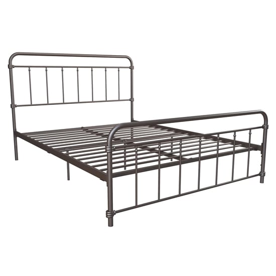 Wayne Metal King Size Bed In Bronze