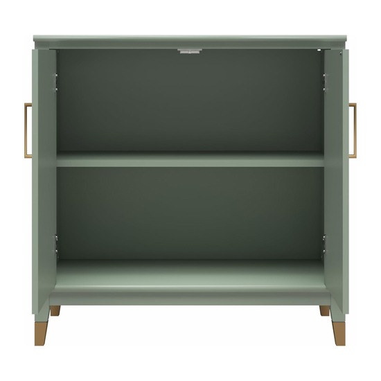 Waller Wooden Storage Cabinet With 2 Doors In Pale Green