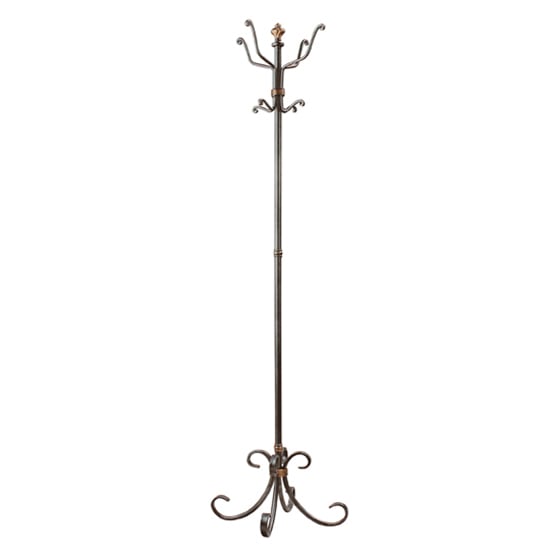 Product photograph of Wallingford Metal Coat Stand In Anthracite from Furniture in Fashion