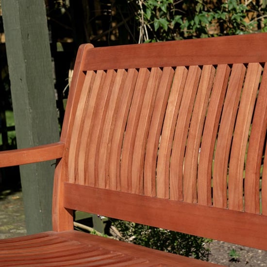 Walsall 1.5m Wooden Seating Bench In Factory Stain_5