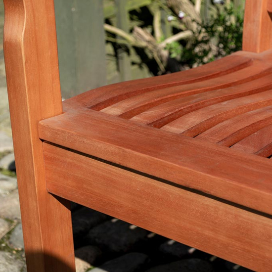 Walsall 1.5m Wooden Seating Bench In Factory Stain_6