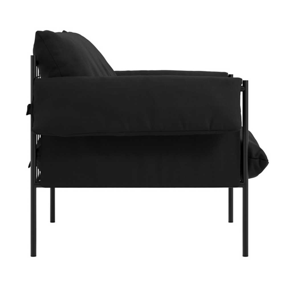 Waltham Fabric Bedroom Chair - Onyx