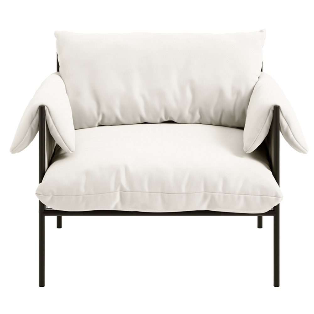 Waltham Fabric Bedroom Chair - White