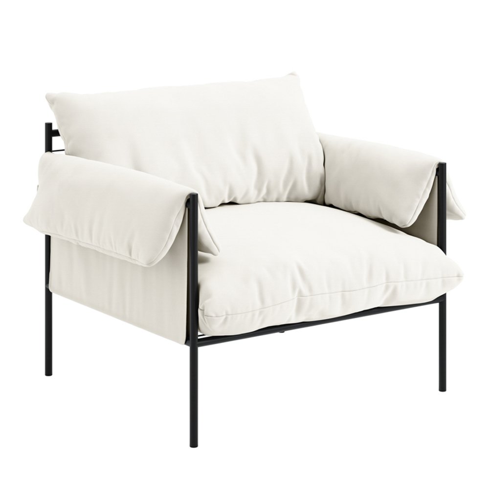 Waltham Fabric Bedroom Chair - White