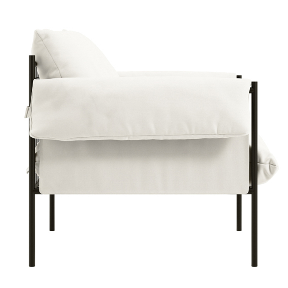 Waltham Fabric Bedroom Chair - White