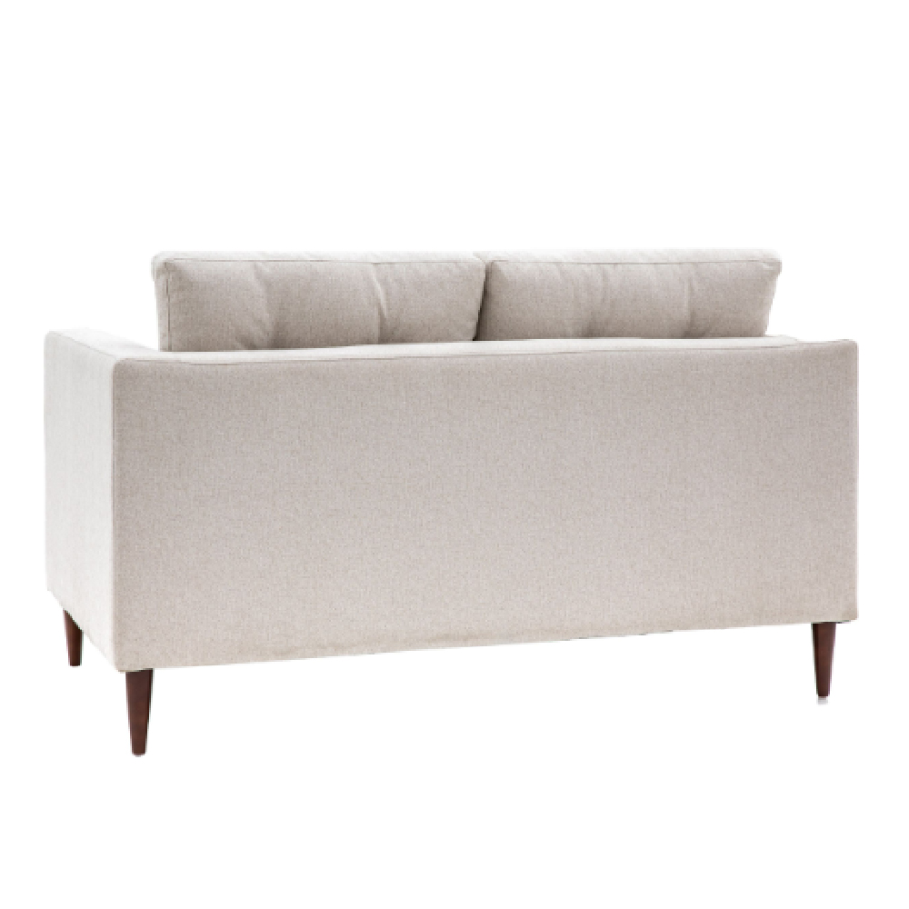 Wantagh Fabric 2 Seater Sofa With Oak Legs In Light Grey
