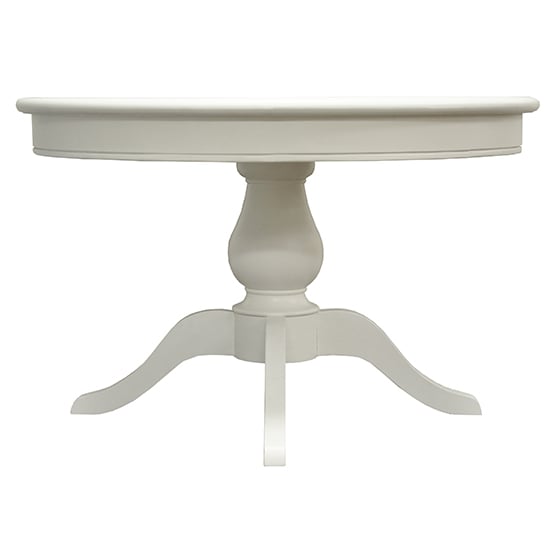 Wantagh Round Wooden Dining Table In Antique White