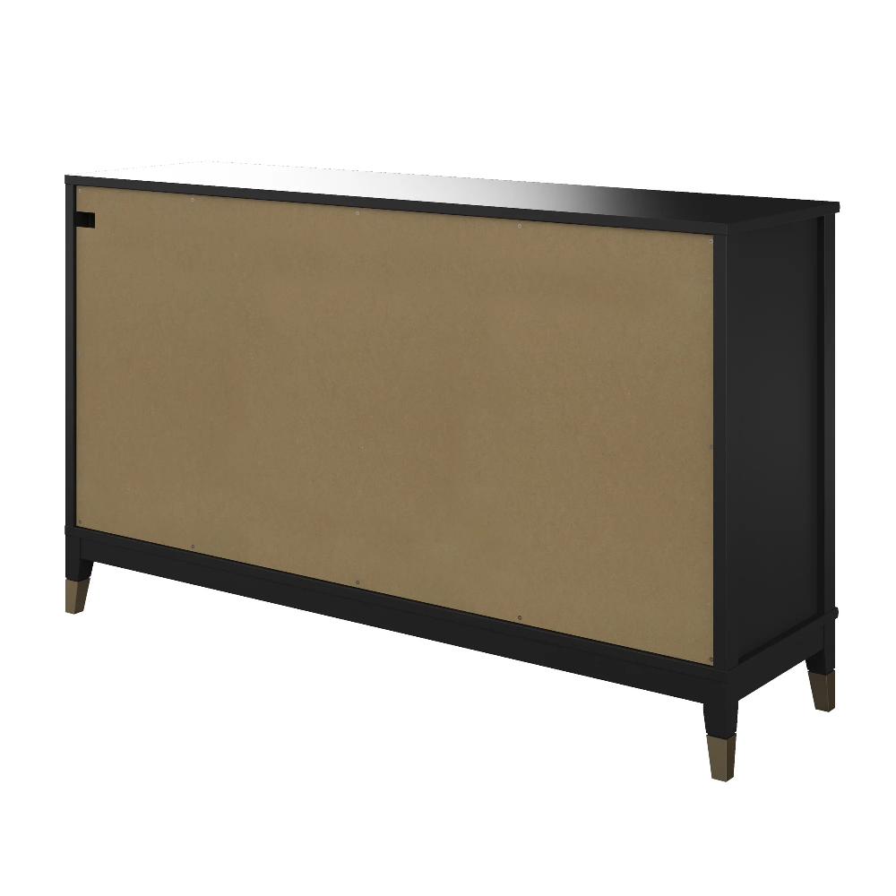 Wantagh Wooden Chest Of 6 Drawers In Black