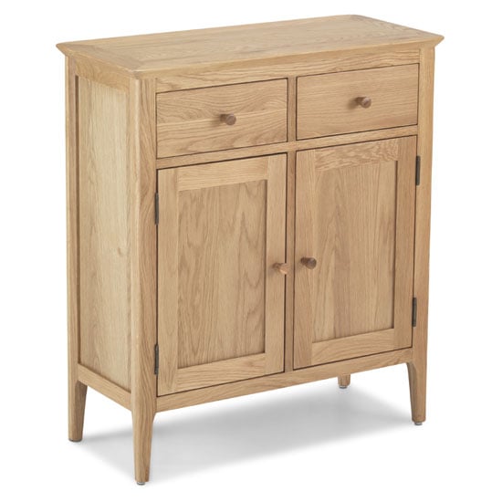 Photo of Wardle wooden small sideboard in crafted solid oak