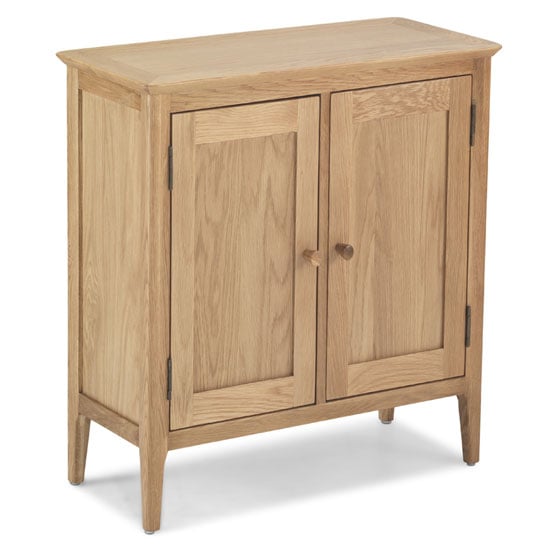 Wardle Wooden Storage Cabinet In Crafted Solid Oak