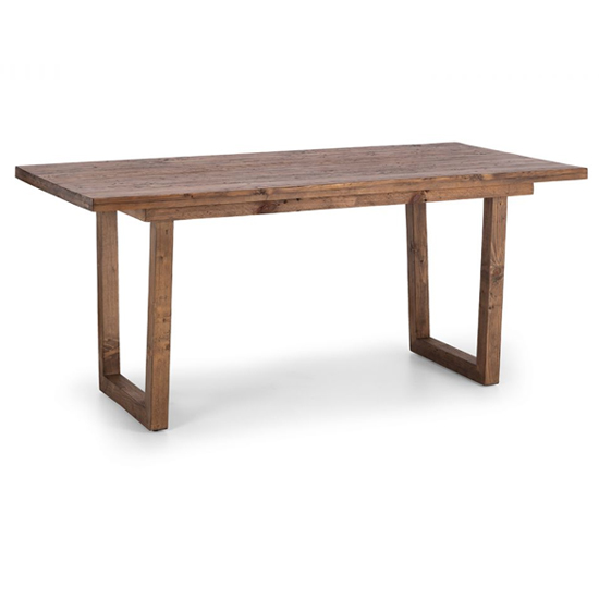 Product photograph of Warsaw Reclaimed Pine Wood Dining Table In Rustic Pine from Furniture in Fashion
