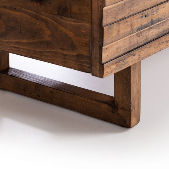 Warsaw Reclaimed Pine Wood Sideboard With 2 Doors 3 Drawers