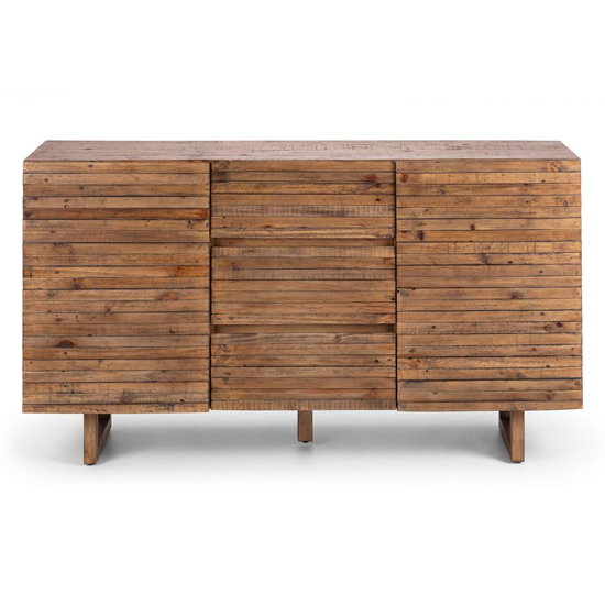 Warsaw Reclaimed Pine Wood Sideboard With 2 Doors 3 Drawers