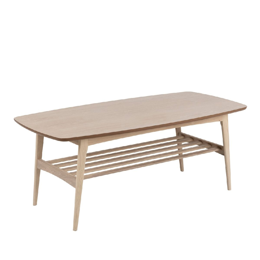 Warsaw Wooden Coffee Table With Undershelf In Oak